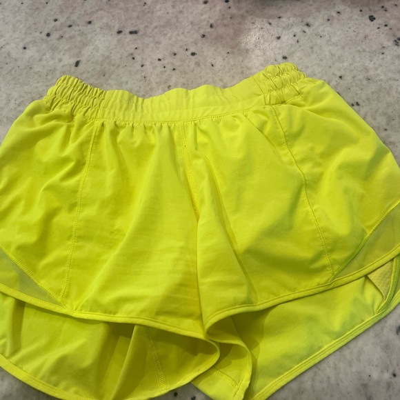 Lululemon Athletica Neon Yellow Hotty Hot Shorts - Picture 1 of 4